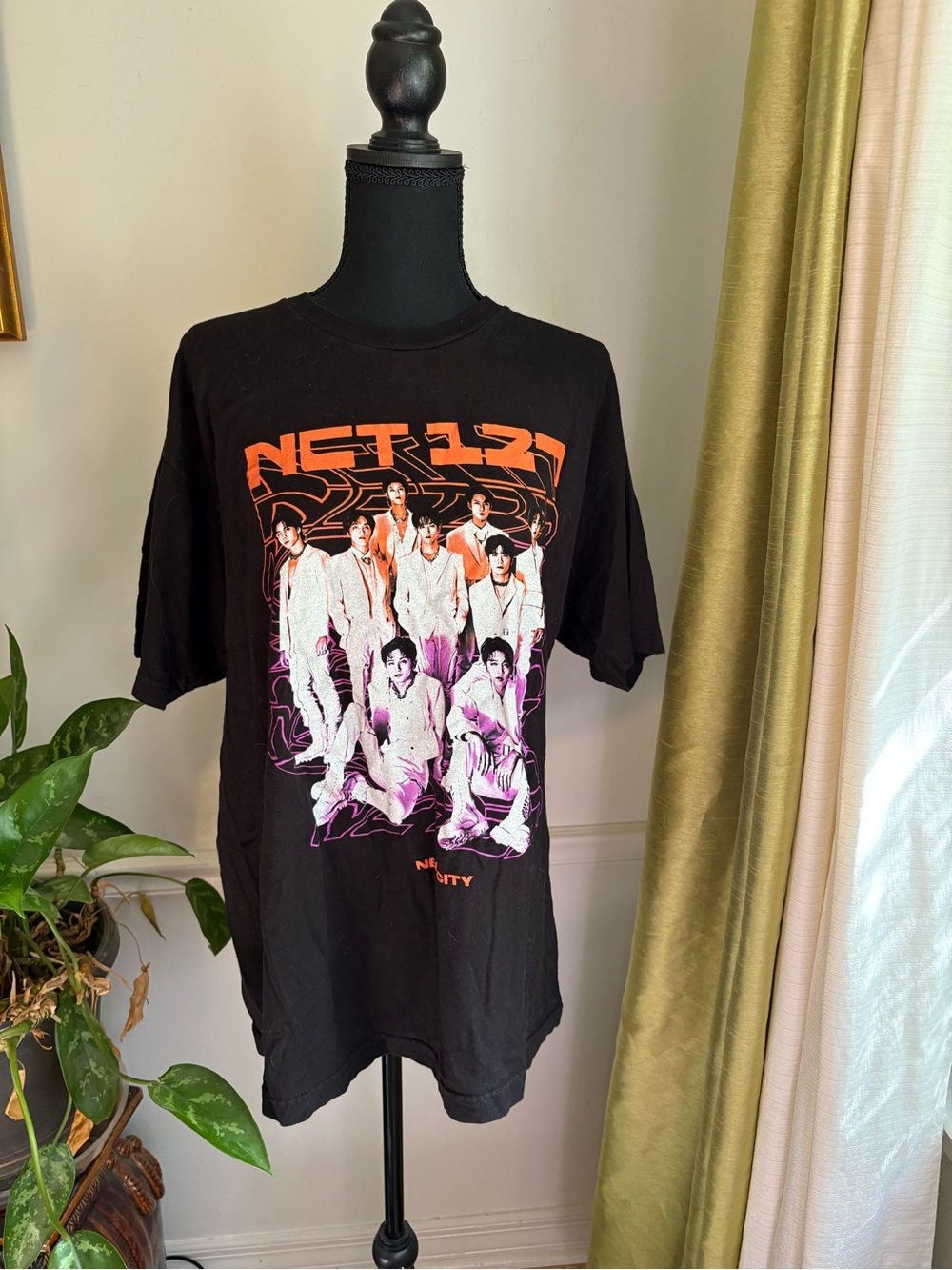 NCT 127 Black Graphic Band Tee - Group Photo Design